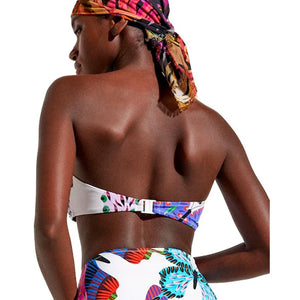 Top Bikini estampado mariposas