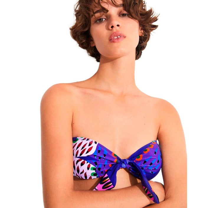 Top Bikini estampado mariposas