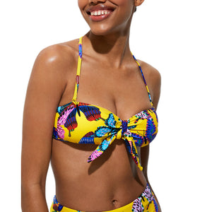 Top Bikini estampado mariposas